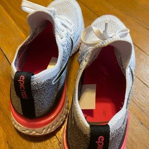 nike epic react flynit shoes!!